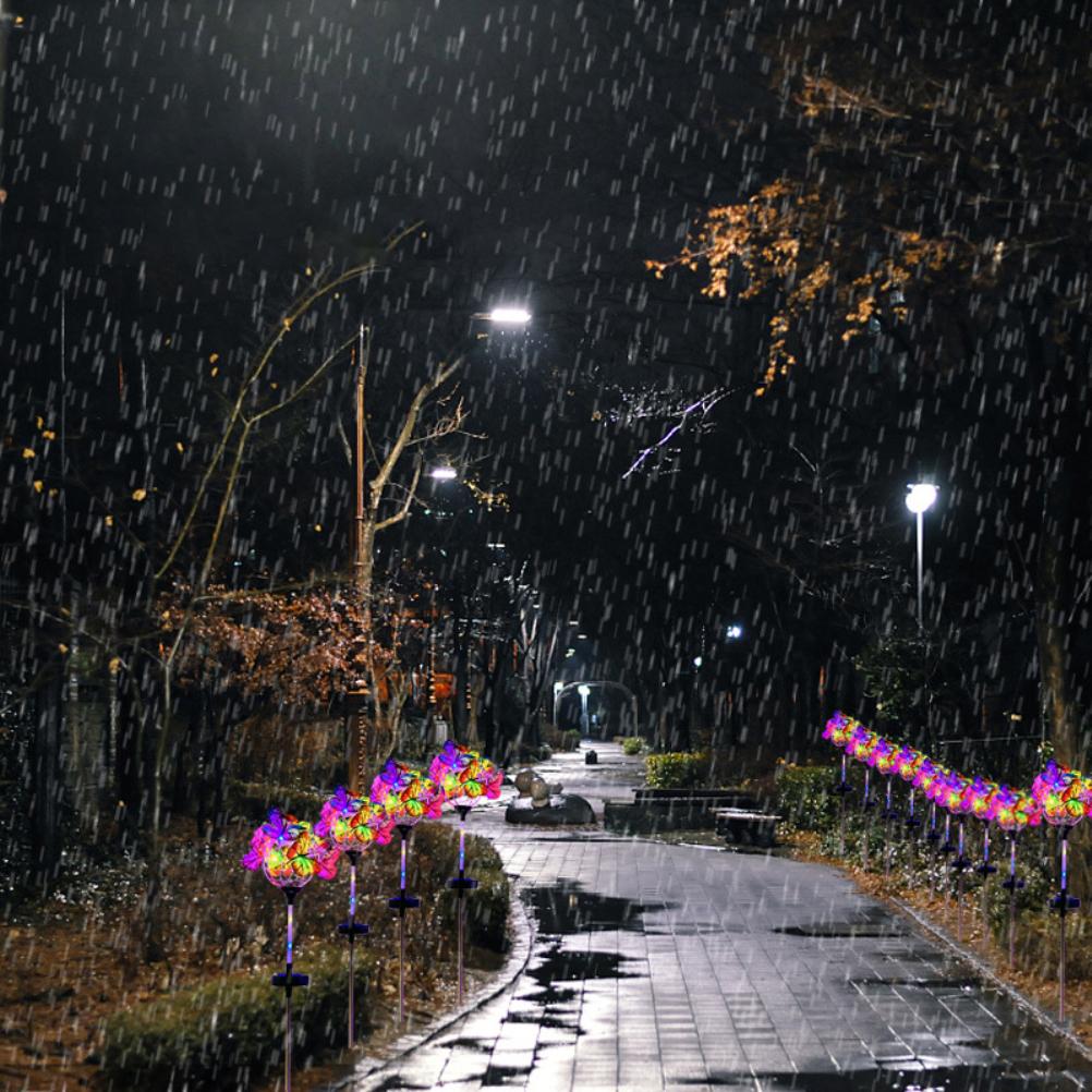 Solar Garden Lights Solar Powered Stake Lights Adorned with 18 Butterflies and Copper Cord for Pathway Lawn Outdoor