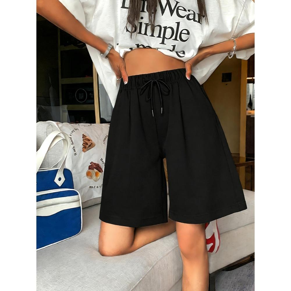 

Solid Color Casual Short Pants Woman All-Match Y2K Gym Sportpants Elasticity Summer Jogging Pant Soft Breathable Clothing 2XL