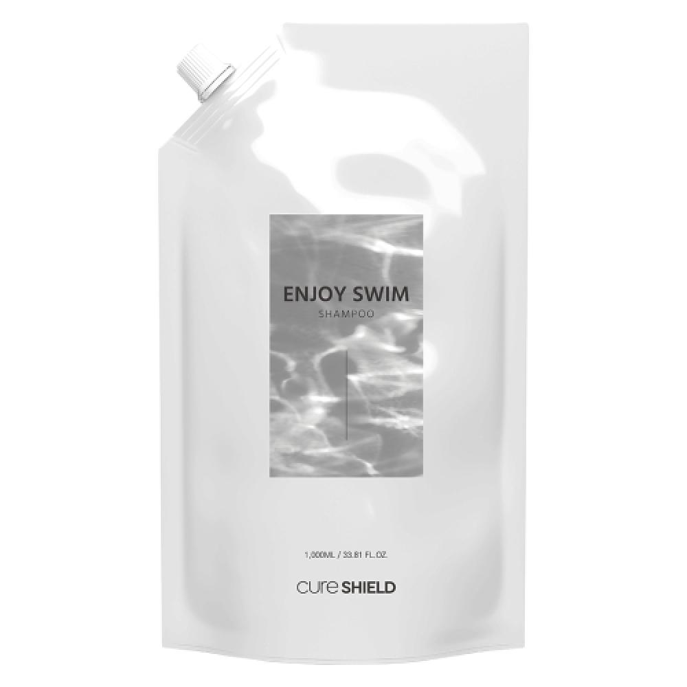 Cureshield Enjoy Swim Sun Zest Shampoo Refill Pool Chlorine Odor Removal Citrus 1000ml NONE
