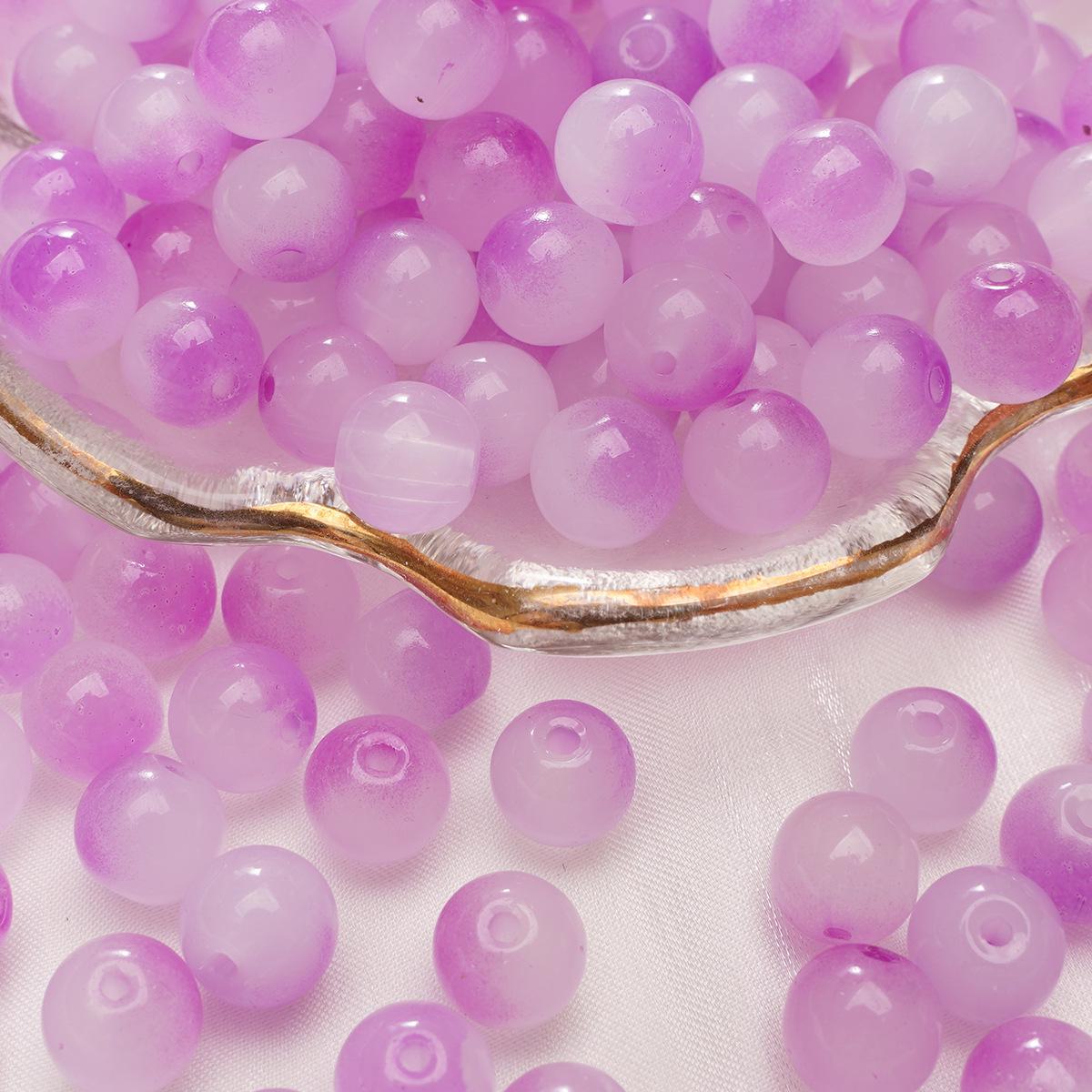 

Браслет из полусахарных пузырчатых стеклянных бусин 8-10 мм - круглые бусины ручной работы для изготовления ювелирных изделий 8mm 20 pieces/pack