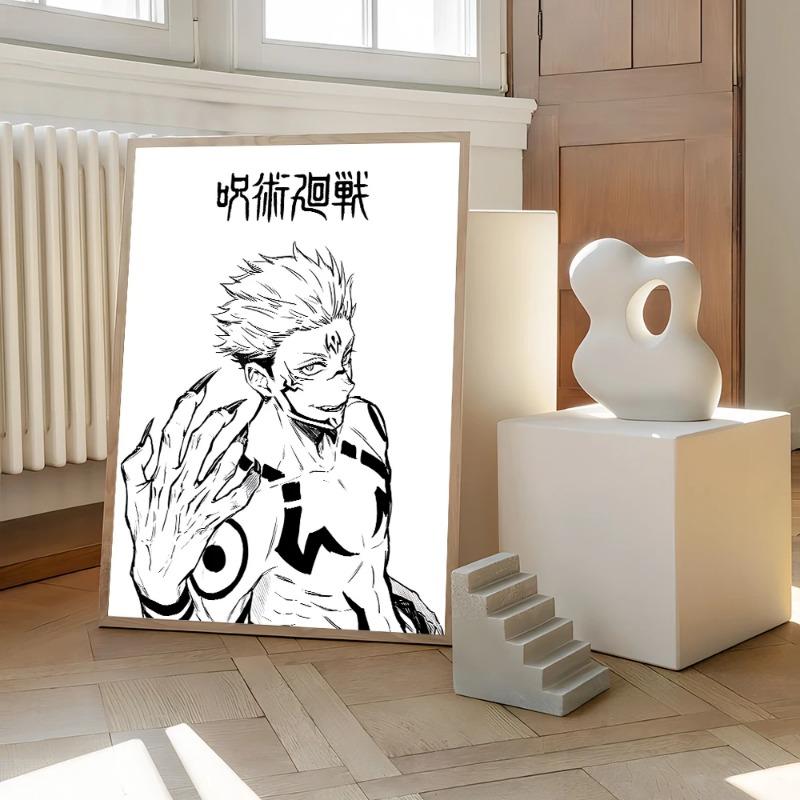 Jujutsu Kaisen Prints Poster Anime Figure Itadori Yuji Gojo Satoru Fushiguro Toji Canvas Painting Home Decor Art Poster-unframed