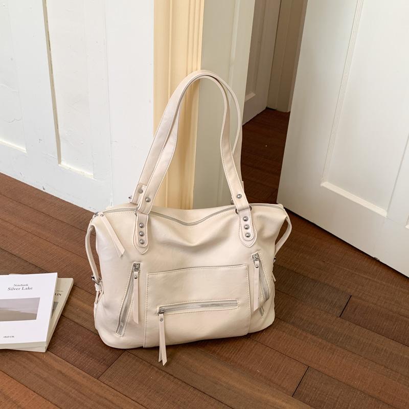 

Women s Silver PU Leather Multi-Zipper Crossbody Bag Trendy Daily Casual Dating Shoulder Bags 2026 Female Summer Luxury Handbags 36cmx29cmx13cm бежевый