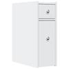 VidaXL Armoire de salle de bain étroite avec roulettes blanc, armoire de salle de bain haute, rangement de salle de bain 855286