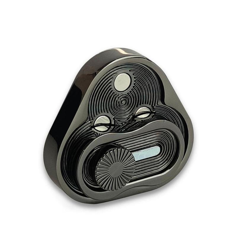 

1PC Magnetic Triangle Push Card Fidget Slider EDC Metal Fidget Toy Hand Spinner for Adult чорний