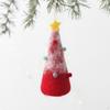 Felt Tree Ornament with Star Topper | Lightweight Hanging Design, Cozy Crafted Appearance, Cone