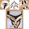 Polyester Genshin Impact Ningguang Game Cosplay Costume For Halloween Carnivals