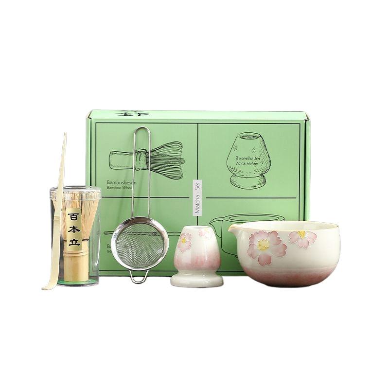 New hand-painted matcha set Japanese tea making tool to order tea Baibenli ceramic tea stand
