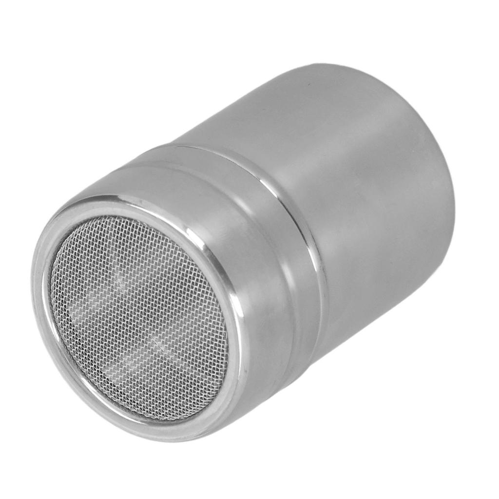 Coffee Powder Sieve Shaker Stainless Steel Cocoa Shaker Moistureproof Powder Sifter Cylinder with