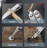Folding Multifunctional Needle-nose Pliers & Small Knife for Outdoor Camping