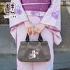 Tote Made In Bincho Charcoal Cat Owl Japanese Birthday [creareki] Women's Bag, Small, Lightweight, Japan, Ink, Dyed, Pattern, Pattern, Embroidery,