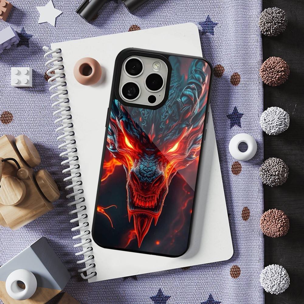 Animal Dragon Ferocious For iPhone 16,14,13,15,11,12,17,Plus,Mini, Pro,For Magsafe,Max,Magnetic Wireless Charging Case