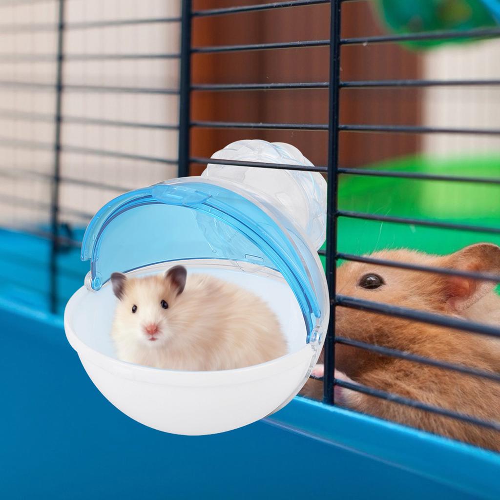 Acrylic Small Pet Animal Cage External Bathroom Toilet House for Hamster Guinea Bathing