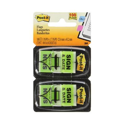 Bandeirinhas Post-it (100 unidades) (Assinatura e Data)