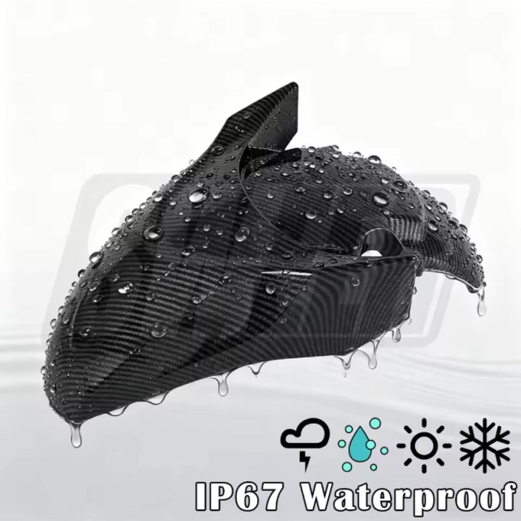 Motorcycle Front Fender Carbon Fiber Pattern Front Wheel Mudguard Water Splash Protection Cover For Honda PCX160 2021-2025