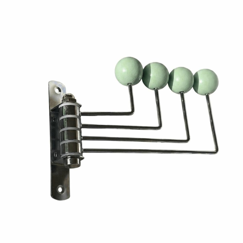 3/4 Hooks Wall Hook Space Saving Iron Art Decorative Metal Rotating Hook Vintage Creative Hat Holder Rack Entryway