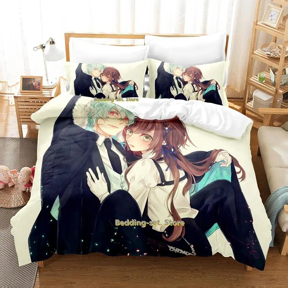 Nowy Zestaw Pościeli Collar x Malice Pojedynczy Bliźniak Pełny Queen King Size Zestaw do Łóżka Dorosły Dziecko Sypialnia Zestawy Poszewek na Kołdrę Anime lit