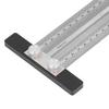 Stainless Steel Woodworking Marking Ruler Silver Measuring Gauge  Industrial Layouts