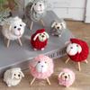 Festive Christmas Tabletop Tree Decor Felt Sheep Modern Design Parties Holiday