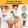 Men's Waterproof Manual Razor Seven Layer Stainless Steel Blade Classic Shaving No Skin Irritation Old School Shaver Heads
