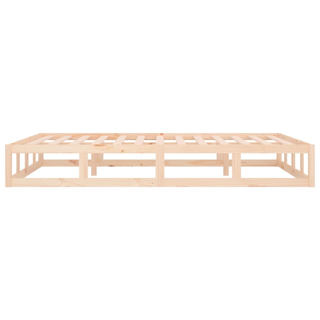 Solid Wood Bed 140 x 190 cm