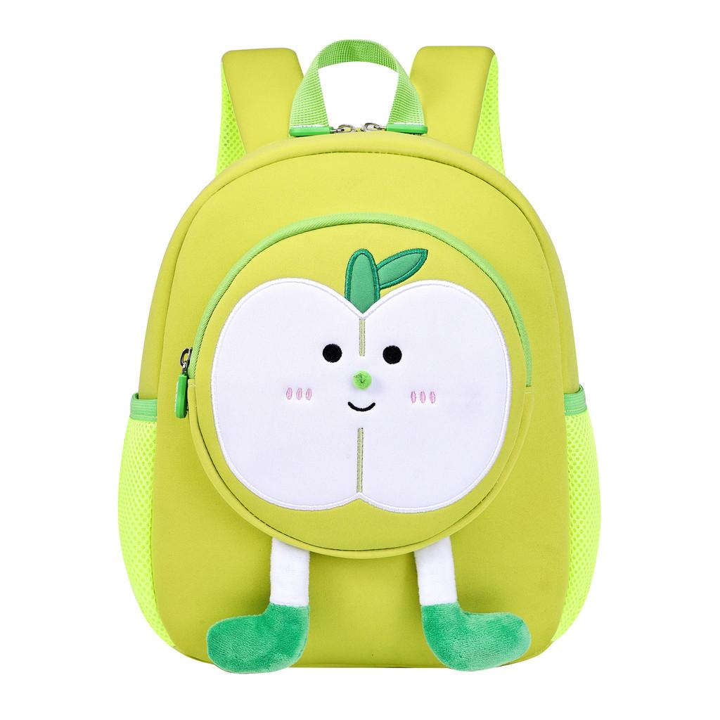 Kids Backpack With Fruit Embroidery Duffle Bag For School And Travel