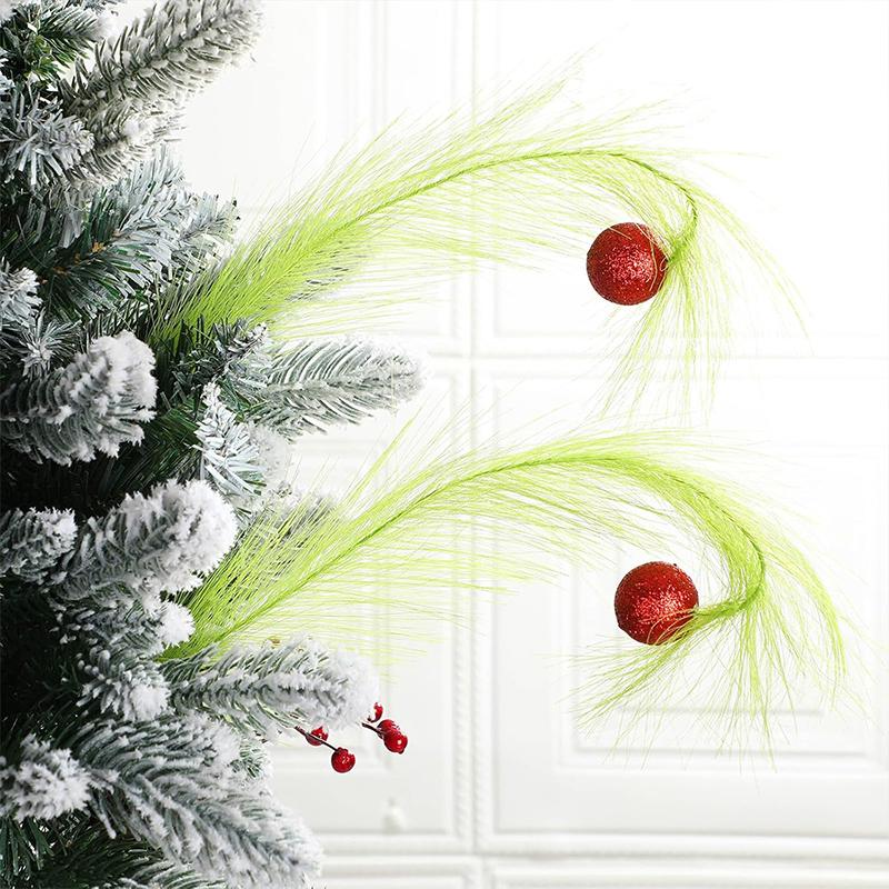 2PC Firework-Inspired Wall Decorations Holiday Mall Decoration Supplies Realistic Silk Reeds for Events Durable & Safe 43cm