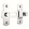1Pcs Stainless Steel Sliding Barn Door Lock Hardware Gate Latches, Window Closet, Matte Black Silvery