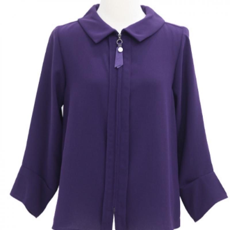 Shiz Madam Blouse With Gathered Waist And Zip T57382