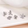 Pair Of Geometric 316L Stainless Steel Body Jewelry Geometric Body Studs For Unique Fashion And Style Expression