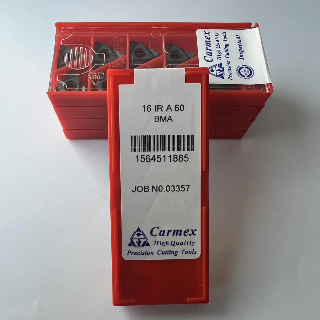 Original / 16IRA60 BMA / Industrial indexable Carbide Inserts 10 Pcs