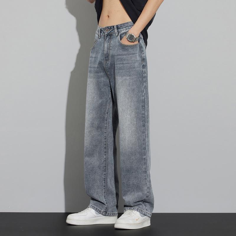 2026 Autumn/Winter Men's Retro High Street Loose Straight-Leg Jeans