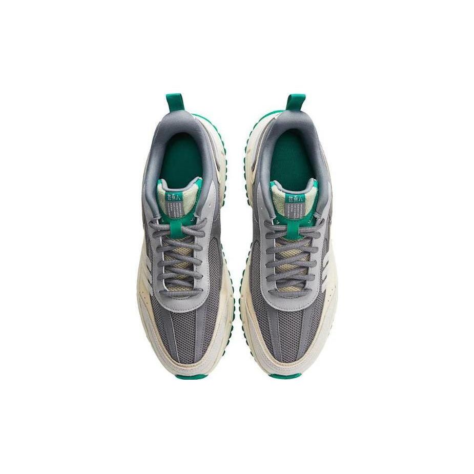 Adidas Neo Fantasy Flow Woven Classic Slip-Resistant Durable Lightweight Low-Top Casual Shoes Unisex Casual Shoes Gray Green HQ4606