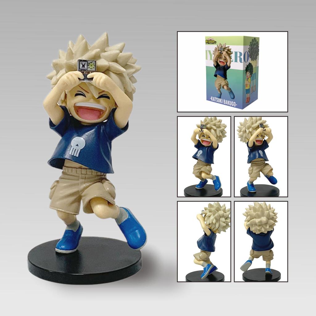 | In Stock Gift | My Hero Academia Childhood Izuku Midoriya / Childhood Katsuki Bakugo Figure Model Decoration Doll