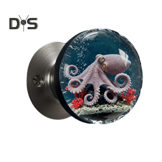 Puxador de Porta Decorativo Alta Durabilidade Instalação Simples Inspirado na Natureza Puxador de Porta Transparente Puxador de Armário