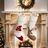 Wisząca Ozdoba Skarpety Świąteczne Dekoracja Świąteczna Torba na Cukierki Miękka Świąteczna Torba na Prezenty Festiwal
