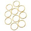 10Pcs Stainless Steel Round Napkin Ring Minimalist Style Napkin Buckle  For Table Settings