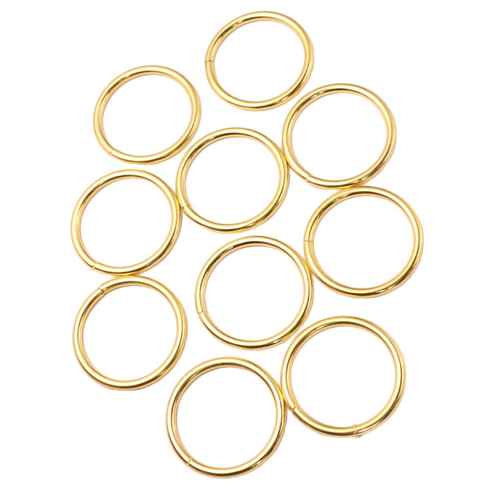 10Pcs Stainless Steel Round Napkin Ring Minimalist Style Napkin Buckle  For Table Settings