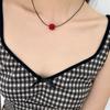 FANTASTIC PLANET Raspberry Ball String Necklace (2colors)