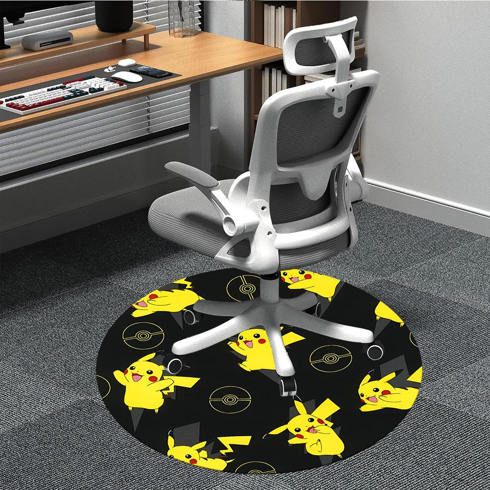 1pc , PokémonChair Carpet for Office, Non-slip, Soft and Durable Office Rug for Interior Decoration, Perfect for Office yy250925161 80cm by 80cm