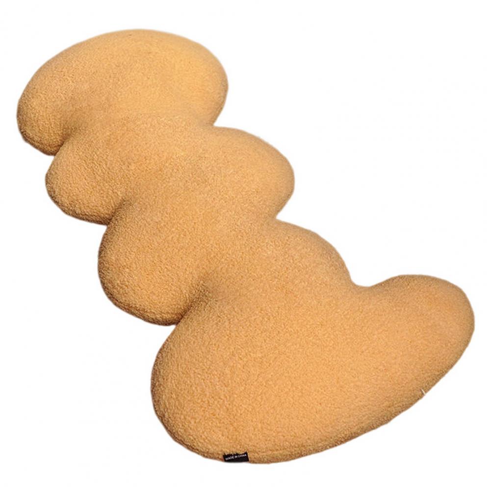 Long Pillow Cute Cloud Throw Pillow PP Cotton Cute Throw Pillow Sleeping Pillow Bedroom Bedside Cushion Household Supplies коричневый