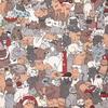 135 PC Cat-shaped Wooden Jigsaw Puzzle Unique Irregular Puzzle Pieces Game Birthday Xmas Gifts for Cat Lovers Home Decorations