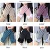Fashion Thickened Warm Gloves Windproof Cold Proof Touch Screen Winter Gloves All Finger Mittens for Women Girls