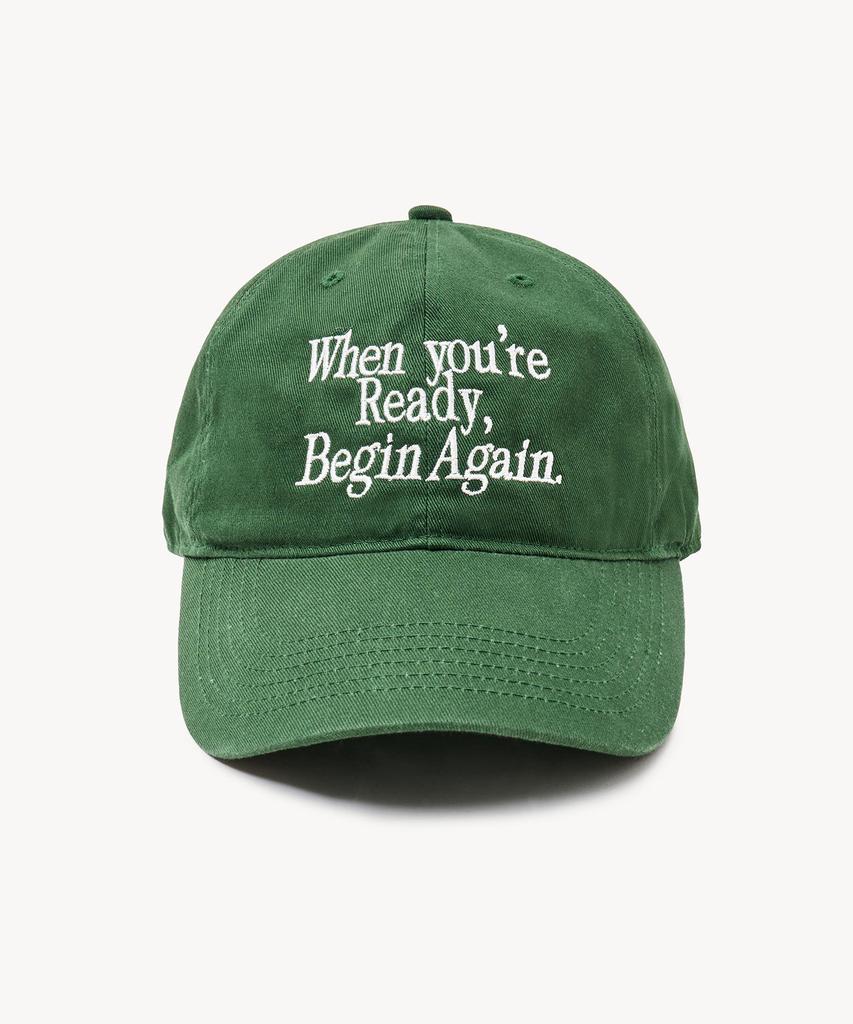 LADY VOLUME Begin Again Ball Cap (Green)