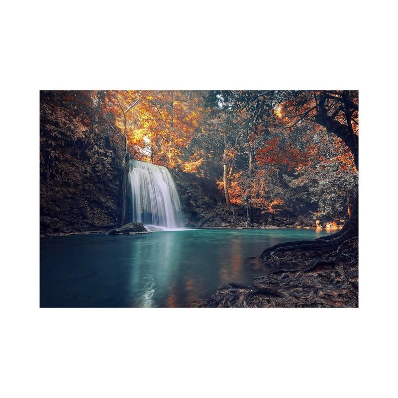 

WCIC новая солнечная гора и акварельная художественная ткань домашний фон настенное украшение живопись подвесная картина 21cm*30cm