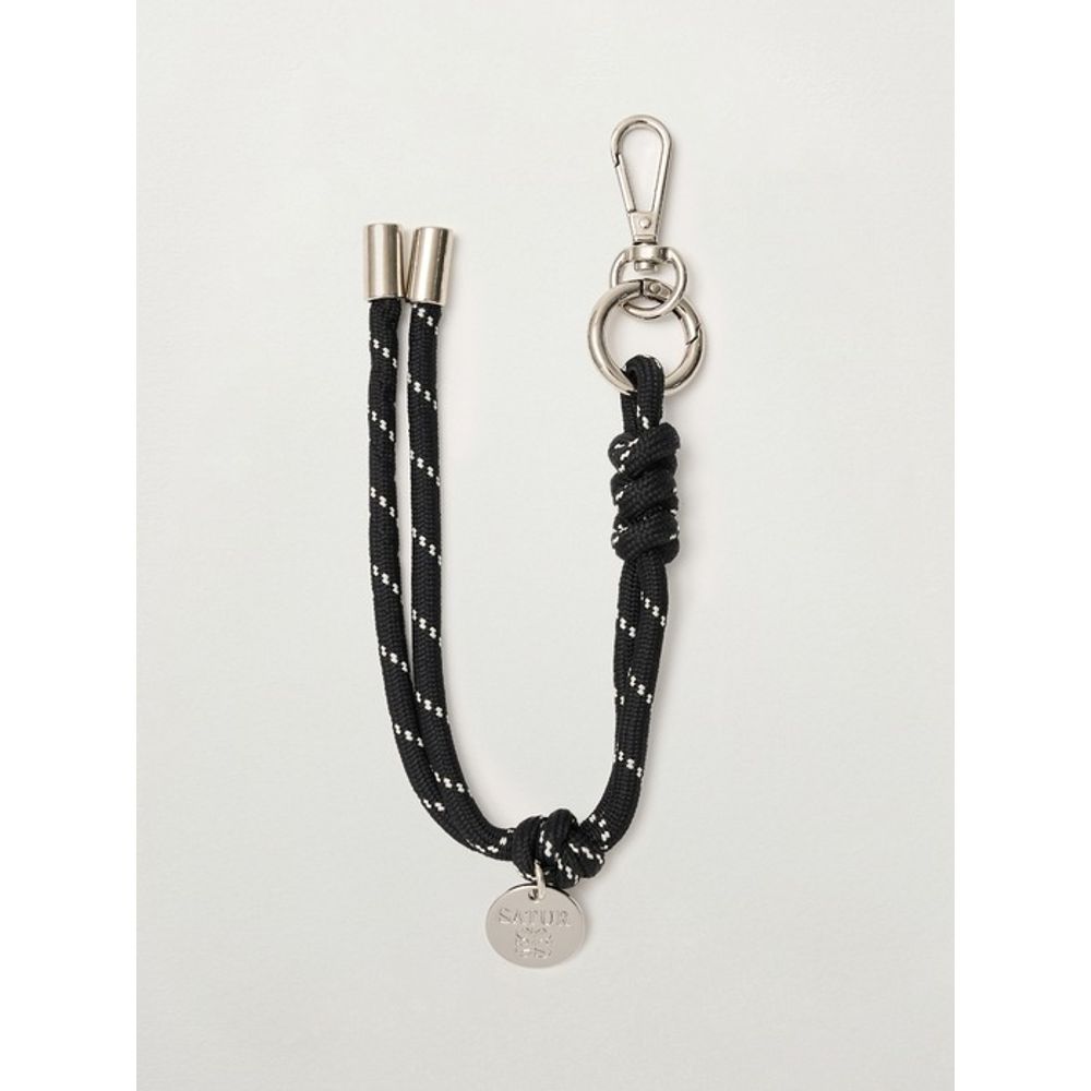 SATUR Classic Rope Keyring_Black
