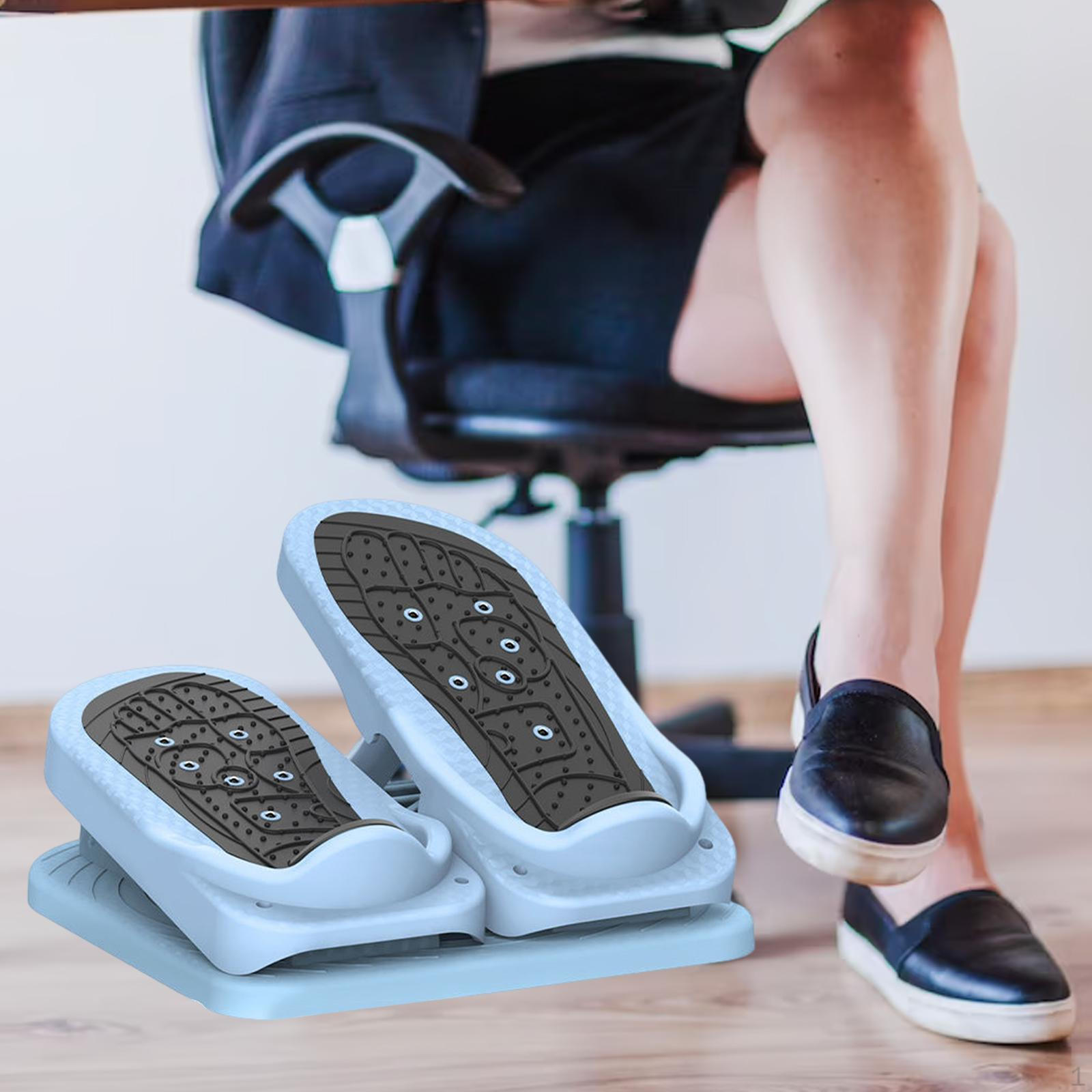 Мини-степпер для домашнего использования под стол Педальный тренажер для икроножных мышц Растяжитель для икр синий