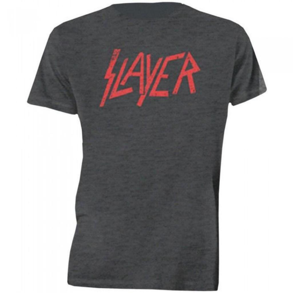 Slayer Unisex Adult Distressed Logo T-Shirt