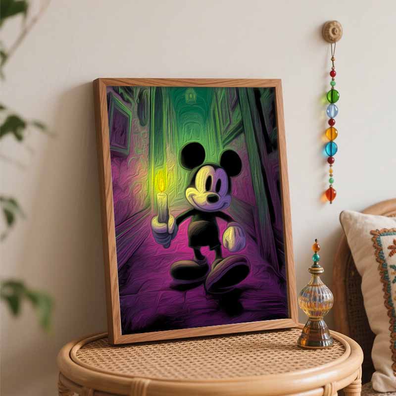 Disney Mickey Mouse digital oil painting art kit DIY handmade home decoration gift