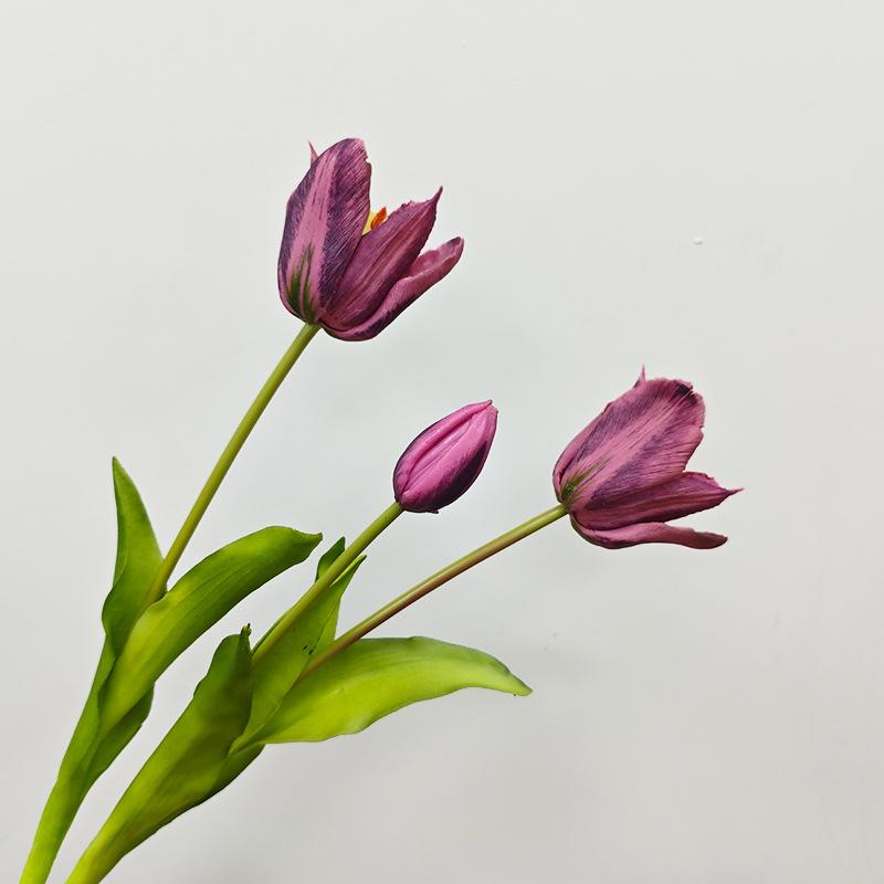 Tulip Simulation Flower, Wedding Artificial Flower Furniture Ornament Photography Prop Feel Simulation Tulip