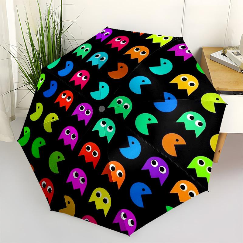 

1pc Pattern Umbrella with Plastic Handle,Suitable for All Seasons Home Travel Outdoor UmbrellaM1420